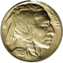 1925-S 5C MS63 PCGS. One of the key dates in choice co