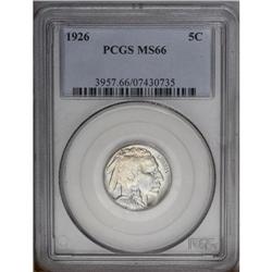 1926 5C MS66 PCGS. A lustrous and beautifully toned Pr