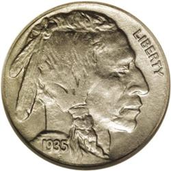 1935 5C Doubled Die Reverse AU55 ANACS. FS-018. DDR 1-