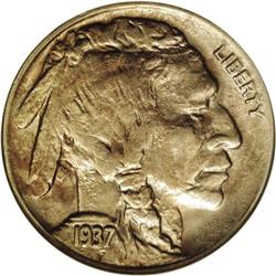 1937-D 5C Three-Legged MS62 NGC. FS-020.2. Attractive