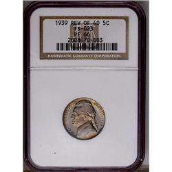 1939 5C Reverse of 1940 PR66 NGC. FS-023. Lovely origi