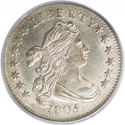 1805 10C 4 Berries MS64 PCGS. JR-2, R.2. The JR-2 is t 1805[10C] 4 Berries MS64 PCGS.