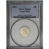 Image 3 : 1814 10C Large Date MS64 PCGS. JR-3, R.2. This die var 1814[10C] Large Date MS64 PCGS.