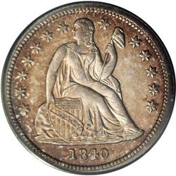 1840 10C Drapery MS62 PCGS. A difficult issue at all g 1840[10C] Drapery MS62 PCGS.