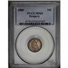 Image 3 : 1840 10C Drapery MS62 PCGS. A difficult issue at all g 1840[10C] Drapery MS62 PCGS.