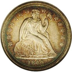 1840 10C Drapery MS62 NGC. A prize for the advanced co 1840[10C] Drapery MS62 NGC.