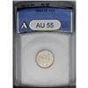 1851-O 10C AU55 ANACS. A sharply struck and satiny cre 1851-O[10C] AU55 ANACS.