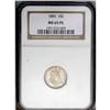 Image 1 : 1883 10C MS65 Prooflike NGC. Toned with a dusting of l 1883[10C] MS65 Prooflike NGC.