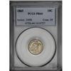Image 1 : 1865 10C PR64 PCGS. A thin veneer of champagne color, 1865[10C] PR64 PCGS.