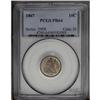 Image 1 : 1867 10C PR64 PCGS. The moderately toned surfaces reve 1867[10C] PR64 PCGS.