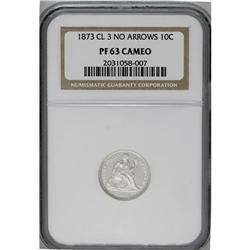 1873 10C No Arrows PR63 Cameo NGC. Closed 3. Only 1,10 1873[10C] No Arrows PR63 Cameo NGC.