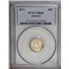 Image 3 : 1874 10C Arrows PR65 PCGS. A watery Gem that is mostly 1874[10C] Arrows PR65 PCGS.