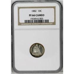 1882 10C PR66 Cameo NGC. A bright silver Cameo example 1882[10C] PR66 Cameo NGC.