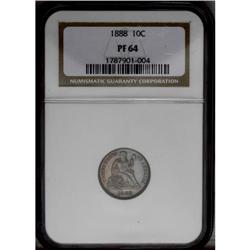 1888 10C PR64 NGC. Deep lilac and sky-blue toning enha 1888[10C] PR64 NGC.