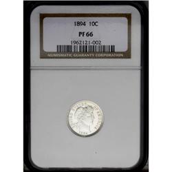 1894 10C PR66 NGC. This is an impressive Premium Gem p 1894[10C] PR66 NGC.