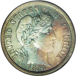 1895 10C PR67 PCGS. A third and even finer proof examp 1895[10C] PR67 PCGS.