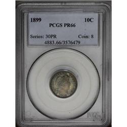 1899 10C PR66 PCGS. A sharply defined Premium Gem proo 1899[10C] PR66 PCGS.