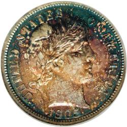 1905 10C PR67 NGC. The surfaces are essentially perfec 1905[10C] PR67 NGC.