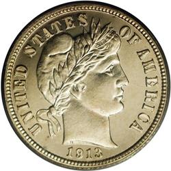 1913 10C PR66 Cameo PCGS. Ex: Law Collection. Light go 1913[10C] PR66 Cameo PCGS.