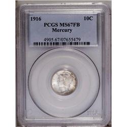 1916 10C MS67 Full Bands PCGS. Fully struck with pleas 1916[10C] MS67 Full Bands PCGS.