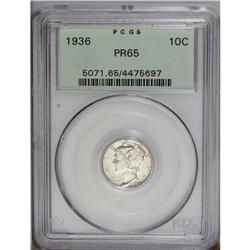 1936 10C PR65 PCGS. A glittering Gem proof example of 1936[10C] PR65 PCGS.