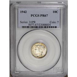 1942 10C PR67 PCGS. This is a gorgeous Superb Gem proo 1942[10C] PR67 PCGS.