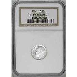 1952 10C PR68 W Cameo NGC. A beautifully struck and pr 1952[10C] PR68 W Cameo NGC.