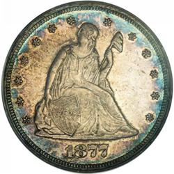 1877 20C PR58 PCGS. More than just mishandled, this pr 1877[20C] PR58 PCGS.