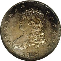 1828 25C MS63 NGC. B-4, R.3. Star 1 is distant from bu 1828[25C] MS63 NGC.