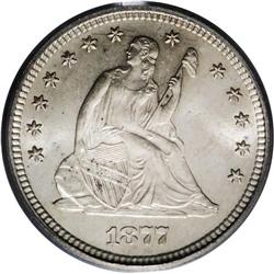 1877-S 25C MS66 PCGS. A sharply struck and fully lustr 1877-S[25C] MS66 PCGS.