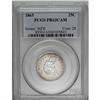 1865 25C PR63 Cameo PCGS. An icy-white Seated Liberty 1865[25C] PR63 Cameo PCGS.