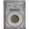 Image 1 : 1870 25C PR64 PCGS. Deep bluish-gray and burnt-orange 1870[25C] PR64 PCGS.