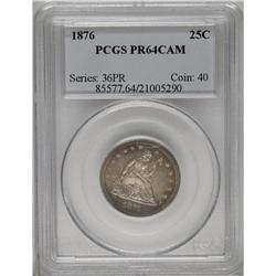 1876 25C PR64 Cameo PCGS. Attractive to the eye for th 1876[25C] PR64 Cameo PCGS.