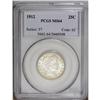 Image 1 : 1912 25C MS64 PCGS. A frosty, essentially snow-white e 1912[25C] MS64 PCGS.