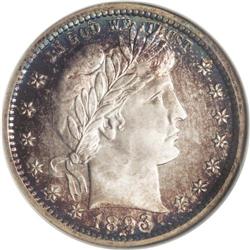 1893 25C PR68 S Cameo NGC. Cobalt-blue, tawny-gold, a 1893[25C] PR68 [img border='0' src='http://www
