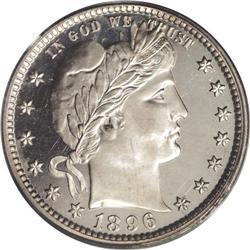 1896 25C PR67 Deep Cameo PCGS. A glittering Superb Ge 1896[25C] PR67 Deep Cameo PCGS.