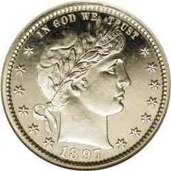 1897 25C PR66 Cameo NGC. A lovely Superb Gem with a br 1897[25C] PR66 Cameo NGC.