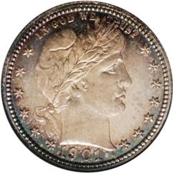 1901 25C PR68 NGC. Ex: Eliasberg. The writeup in the E 1901[25C] PR68 NGC.