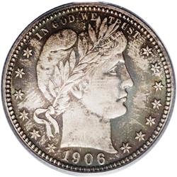 1906 25C PR66 PCGS. Subtly reflective and rather deepl 1906[25C] PR66 PCGS.