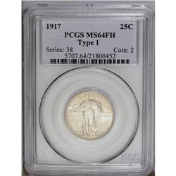 1917 25C Type One MS64 Full Head PCGS. Potent luster b 1917[25C] Type One MS64 Full Head PCGS.