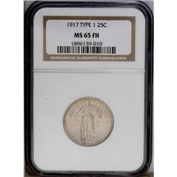 1917 25C Type One MS65 Full Head NGC. A fully struck t 1917[25C] Type One MS65 Full Head NGC.