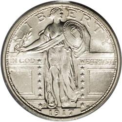 1917-D 25C Type One MS66 Full Head PCGS. The availabil 1917-D[25C] Type One MS66 Full Head PCGS.