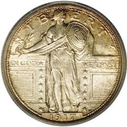 1917-S 25C Type One MS65 Full Head ICG. Fully defined 1917-S[25C] Type One MS65 Full Head ICG.