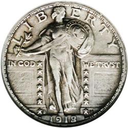 1918/7-S 25C --Corroded, Cleaned--ANACS. AU Details, Ne 1918/7-S[25C]--Corroded, Cleaned--ANACS. AU 