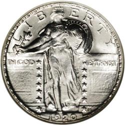 1920-S 25C MS66 NGC.From The Indiana Undertaker Collec 1920-S[25C] MS66 NGC.