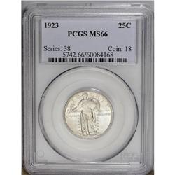 1923 25C MS66 PCGS.From The Indiana Undertaker Collect 1923[25C] MS66 PCGS.