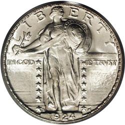 1924-S 25C MS65 Full Head PCGS. Most of the attention 1924-S[25C] MS65 Full Head PCGS.