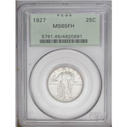 1927 25C MS65 Full Head PCGS. This lustrous gunmetal-g 1927[25C] MS65 Full Head PCGS.