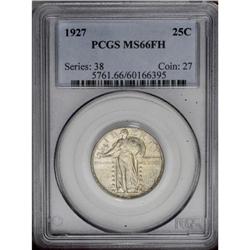 1927 25C MS66 Full Head PCGS. Well struck with near bl 1927[25C] MS66 Full Head PCGS.