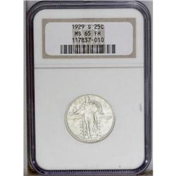 1929-S 25C MS65 Full Head NGC. Freckles of apricot ton 1929-S[25C] MS65 Full Head NGC.